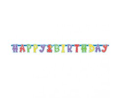 1st Birthday Blau Happy Birthday Partykette