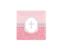 Blessings Plates Pink