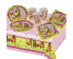 Charming Horses Partyset für 6 Kinder