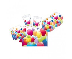 Flying Balloons Partyset for 10