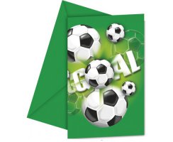 Football Grün Einladungskarten