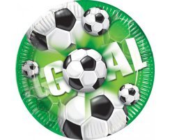 Football Grün Teller