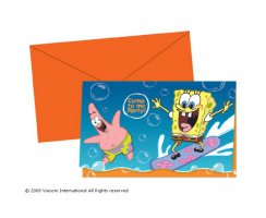 Sponge Bob Einladungskarten