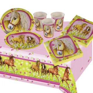 Charming Horses Partyset für 6 Kinder