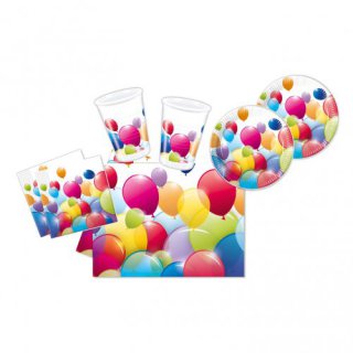 Flying Balloons Partyset für 10 Kinder