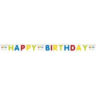 Happy Birthday Streamers Grusskette